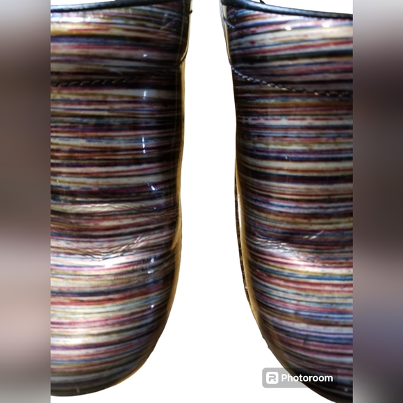Dansko Pro XP Women's Clogs Grey Multicolored Patent Leather Sz 41 EU/10.5-11 US - Picture 9 of 11